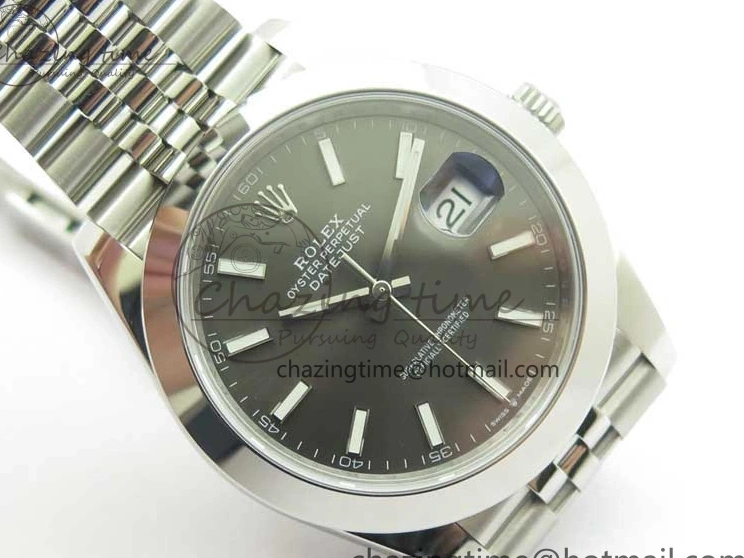 41 Gray Best Dial 904L VS3235 on 1:1 Jubilee VSF Edition DateJust SS 126330 Bracelet 0118